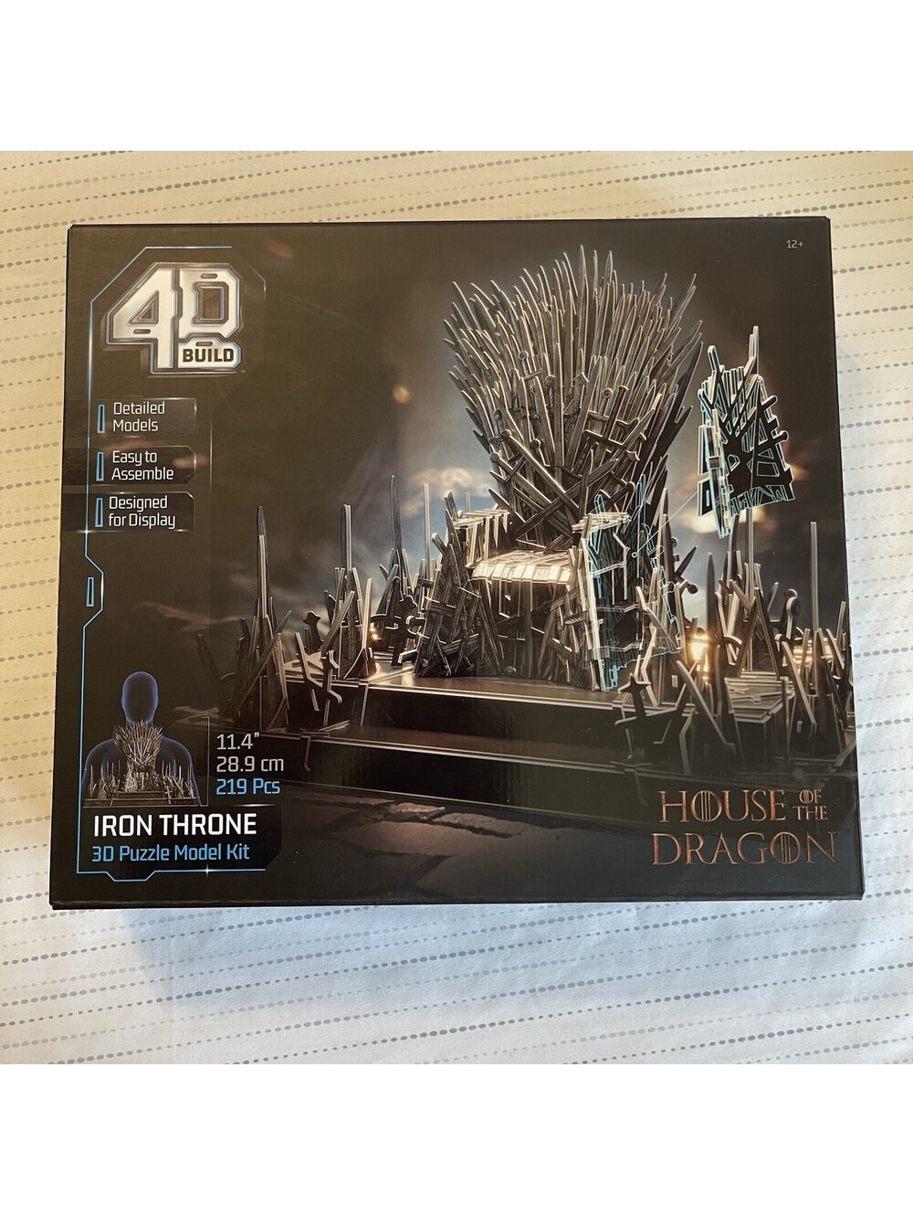 4D Build Game of Thrones Iron Throne 3D Puzzle Model Build Kit 219 Pcs